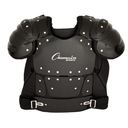 Champion Sports Champion Sports P220 13 in. Outside Plastic Shield Professional Umpire Chest Protector; Black P220